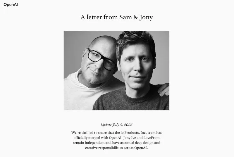 “包裹不完整”OpenAI x Jony Ive的无屏AI设备,发布推迟至2027年