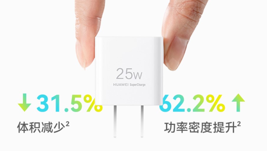 华为推出 25W 超级快速迷你充电器，重量 40g，售价 12 美元 - 飞鸟矩阵